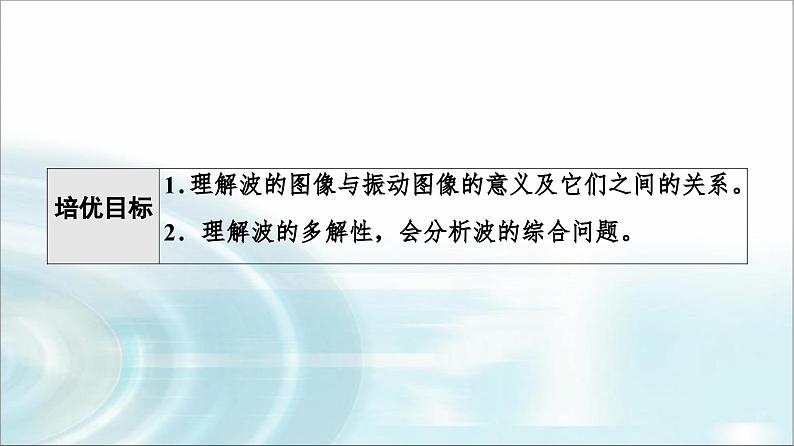 人教版江苏专用高中物理选择性必修第一册第3章素养培优课2波动图像与振动图像、波的多解问题课件第2页