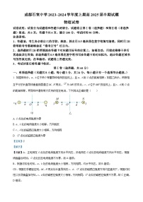 四川省成都市石室中学2023-2024学年高二上学期半期考试物理试题（Word版附解析）