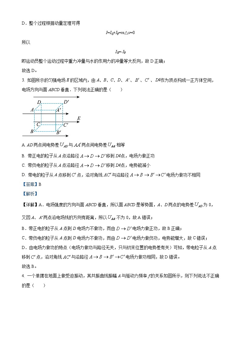 四川省南充市阆中东风中学校2023-2024学年高二上学期第二次段考物理试题（Word版附解析）第2页