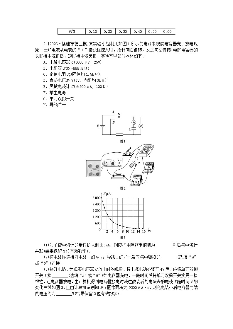 新教材2024高考物理二轮专题复习第三编高考夺分训练实验题专项练5（附解析）第2页