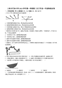 33，上海市行知中学2023-2024学年高一上学期第二次月考（12月）物理试卷(无答案)