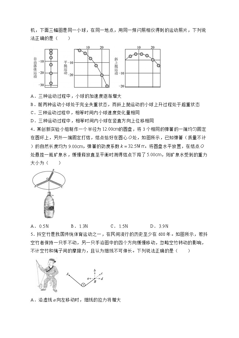 山东省2024届高三适应性联考物理模拟试题（一模）（含答案）第2页