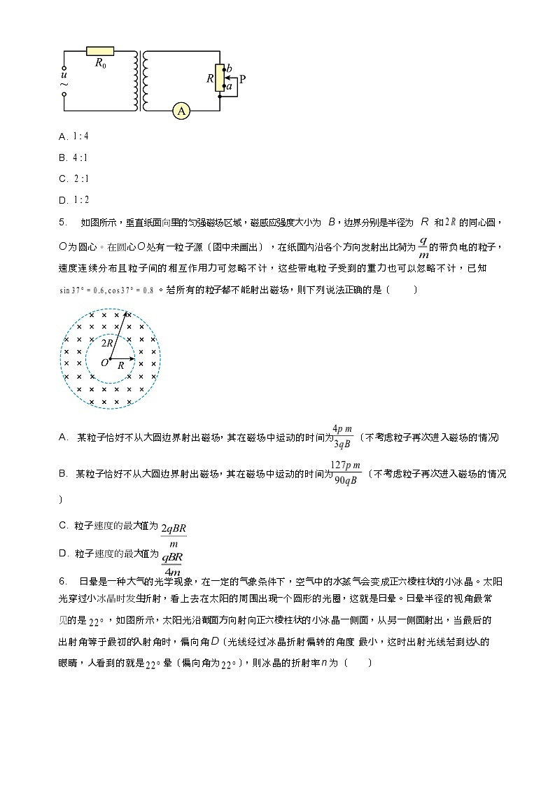 2024江西省-三新-协同教研共同体高三上学期12月联考物理试卷第3页