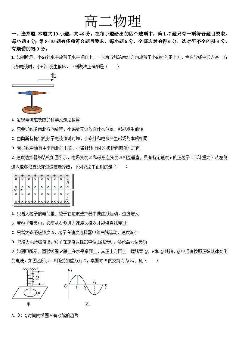 2024梅河口五中高二上学期12月月考试题物理含答案第1页
