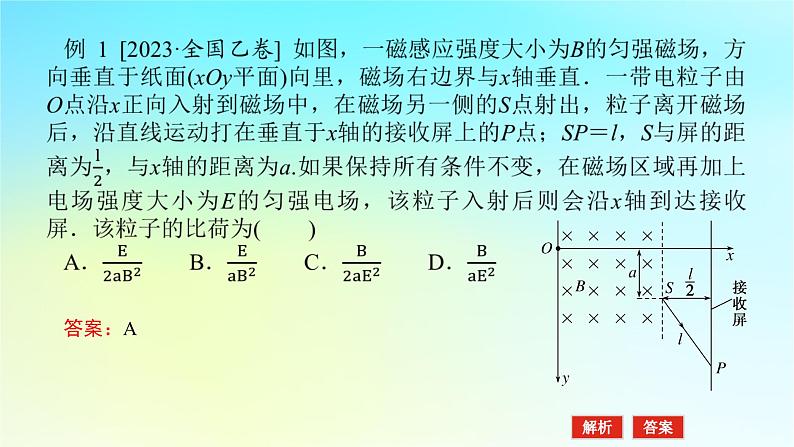 新教材2024高考物理二轮专题复习第一编专题复习攻略专题三电场和磁场第9讲带电粒子在复合场中的运动课件08