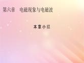 新教材2024版高中物理第6章电磁现象与电磁波本章小结课件粤教版必修第三册