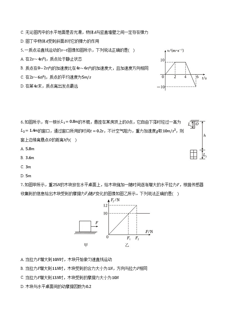 2023-2024学年辽宁省沈阳市重点高中联合体高一（上）期中物理试卷（含解析）02