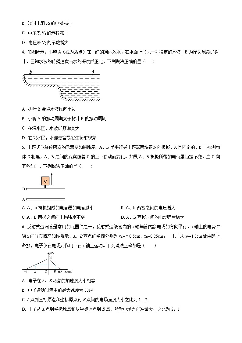 2024雅安多校联考高二上学期12月月考试题物理含解析第2页