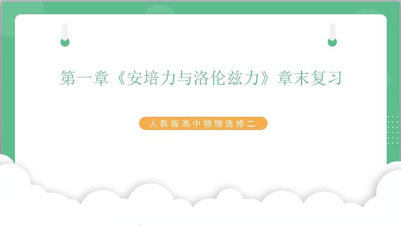 第一章《安培力与洛伦兹力》章末复习课件+分层练习（含解析）-人教版高中物理选修二01