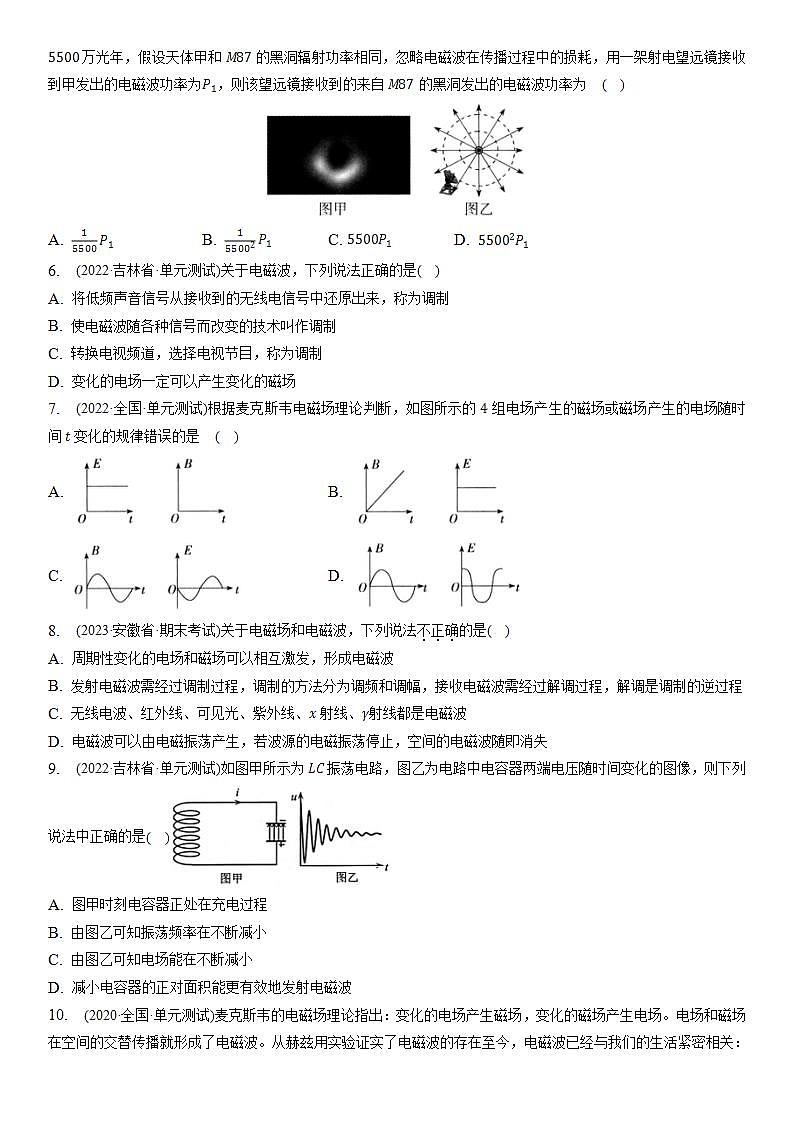第四章《电磁振荡与电磁波》章末复习课件+分层练习（含解析）-人教版高中物理选修二02