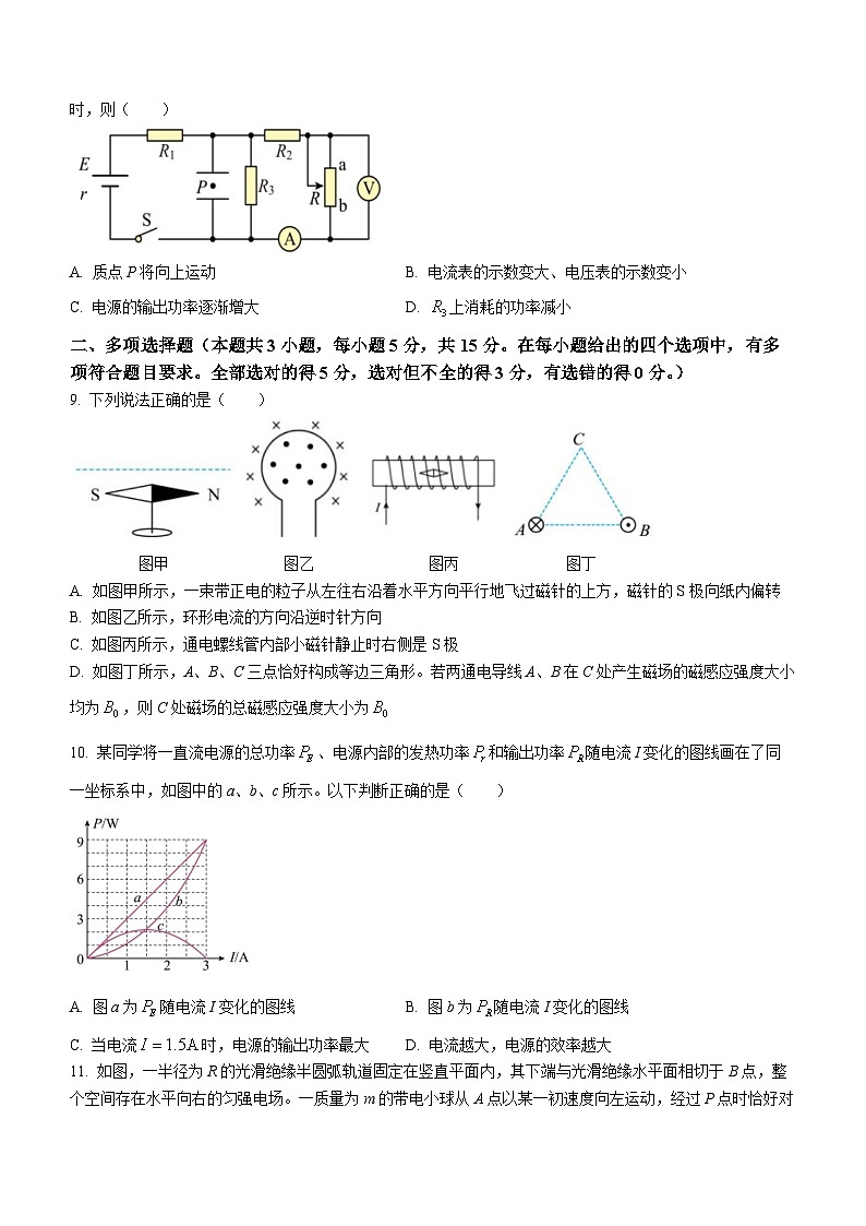 2024凉山州安宁河联盟高二上学期期末联考试题物理含答案第3页