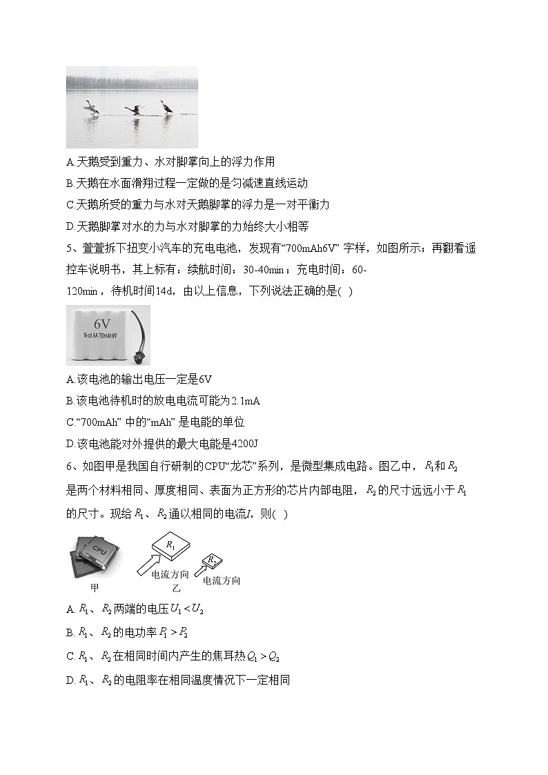 浙江省浙北名校2023-2024学年高二上学期12月阶段性联考物理试卷(含答案)第2页