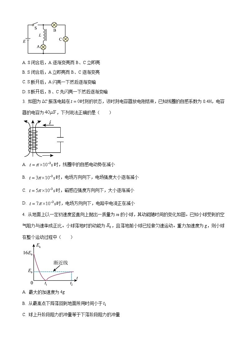 2024青岛二中高二上学期12月月考试题物理含解析02