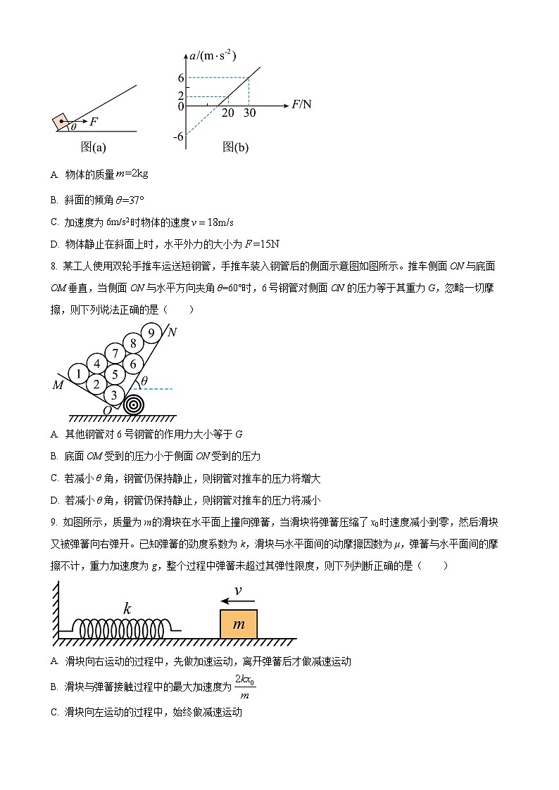 2022-2023学年江苏省灌云高级中学高一上学期期末学业水平检测物理试题03