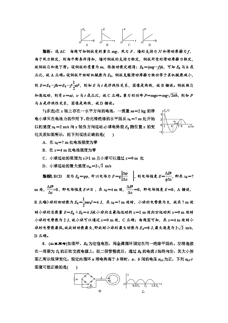 高三物理二轮复习（通用版）：专练常考图像类题目专练 word版含解析第3页