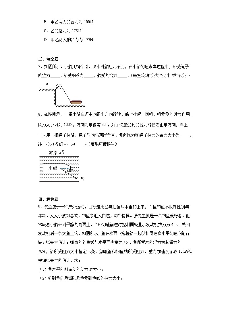 19小船渡河与小船靠岸问题（相互作用专题）-2024届高考物理重要模型图专练（全国通用）第3页