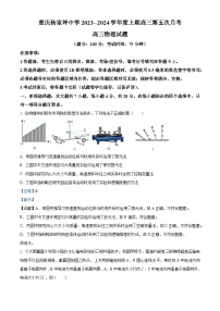 重庆杨家坪中学2023-2024学年高三上学期第五次月考物理试题（Word版附解析）