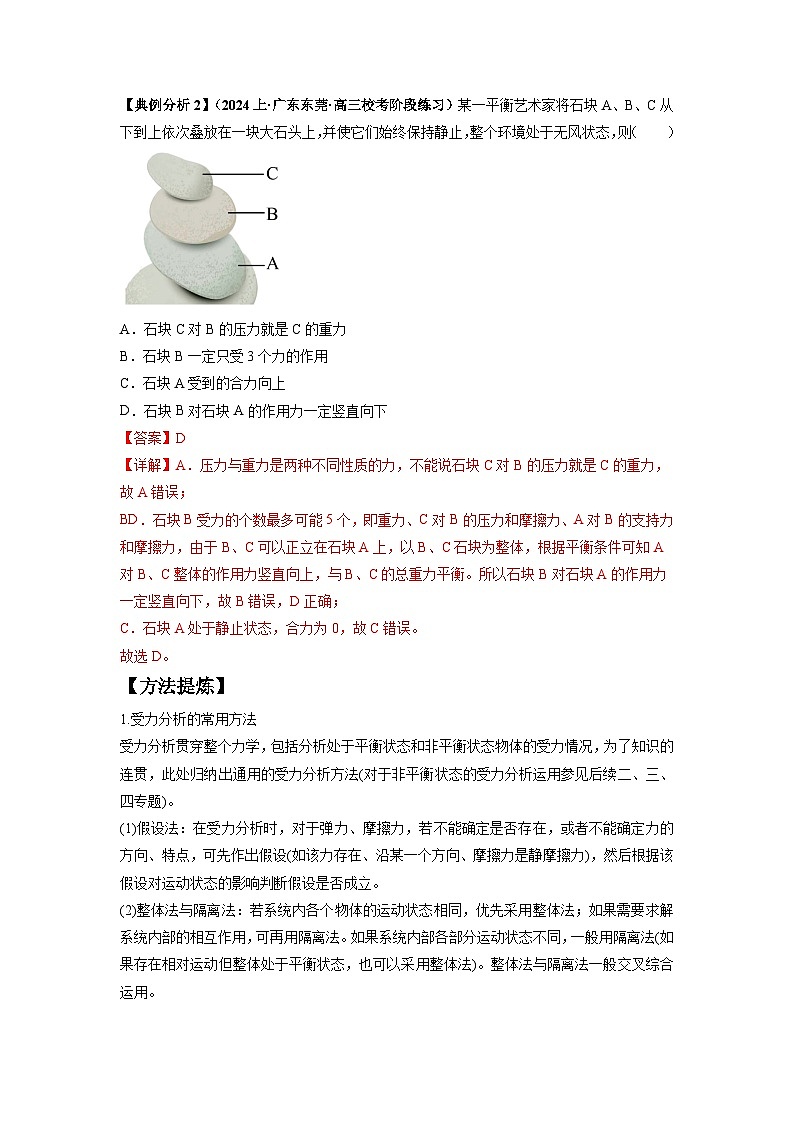 专题01 力与物体的平衡-2024年高考物理二轮热点题型归纳与变式演练（新高考通用）.zip02