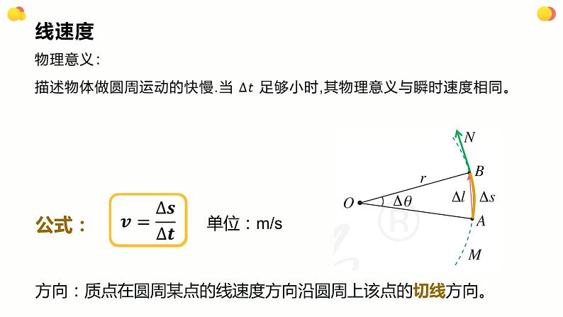 人教版（2019）高中物理必修第二册第六章第1节《圆周运动》课件PPT07