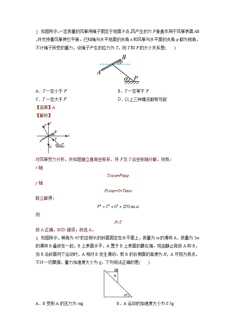 2023年高一下学期物理开学考试卷C（江苏专用）（解析版）第2页