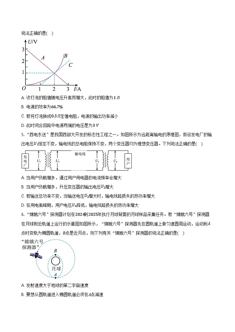 2023-2024学年江苏省南通市如东中学，如东一高等四校高三（上）学情调研物理试卷（含解析）02