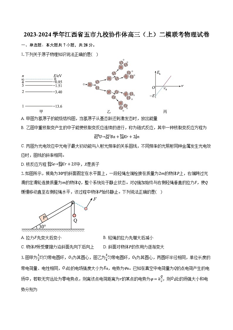 2023-2024学年江西省五市九校协作体高三（上）二模联考物理试卷（含解析）第1页
