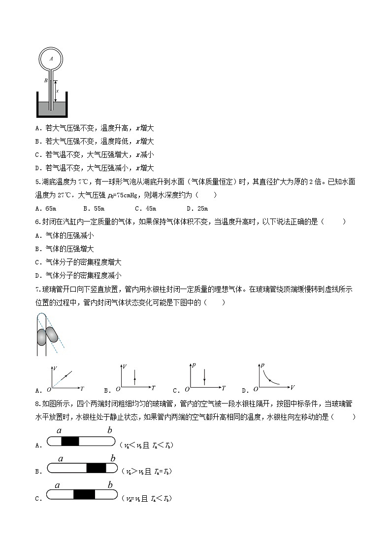 2.3《气体的等压变化和等容变化》课件+分层练习（含解析）-人教版高中物理选修三02