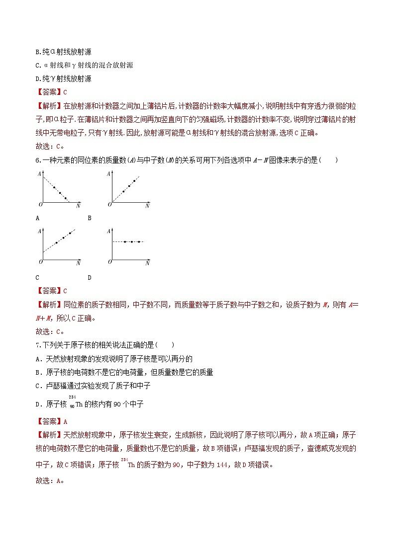 5.1《原子核的组成》课件+分层练习（含解析）-人教版高中物理选修三03