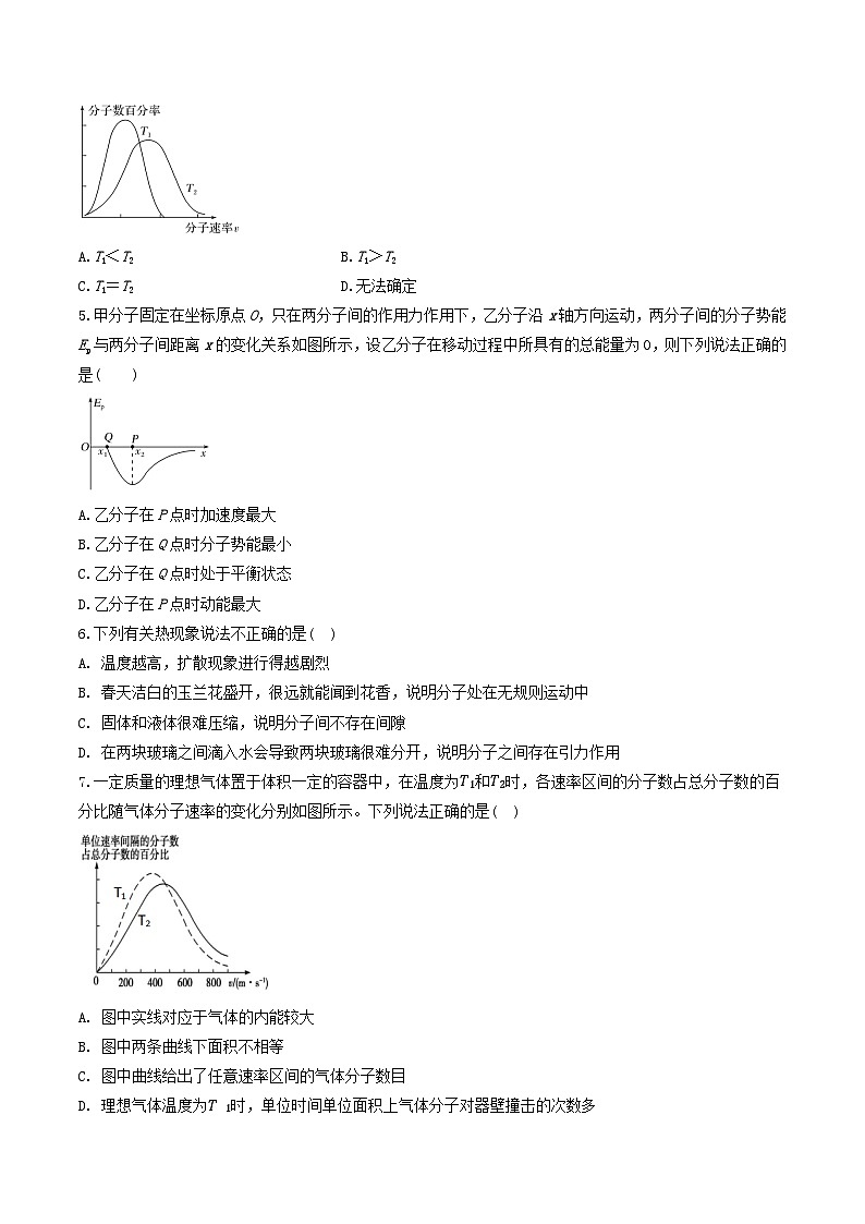 第一章 分子动理论（综合复习与测试）（原卷版+解析版）-人教版高中物理选修三02