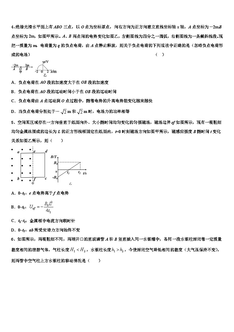 2024届广东省高三上学期第一次物理模拟试题第2页