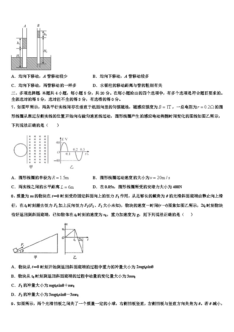 2024届广东省高三上学期第一次物理模拟试题第3页