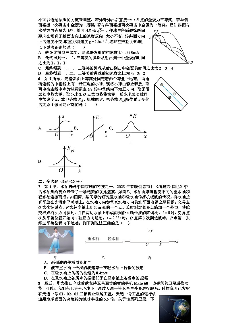 2023-2024学年湖南省常德市汉寿县高三上学期12月月考 物理试题（含答案）第2页