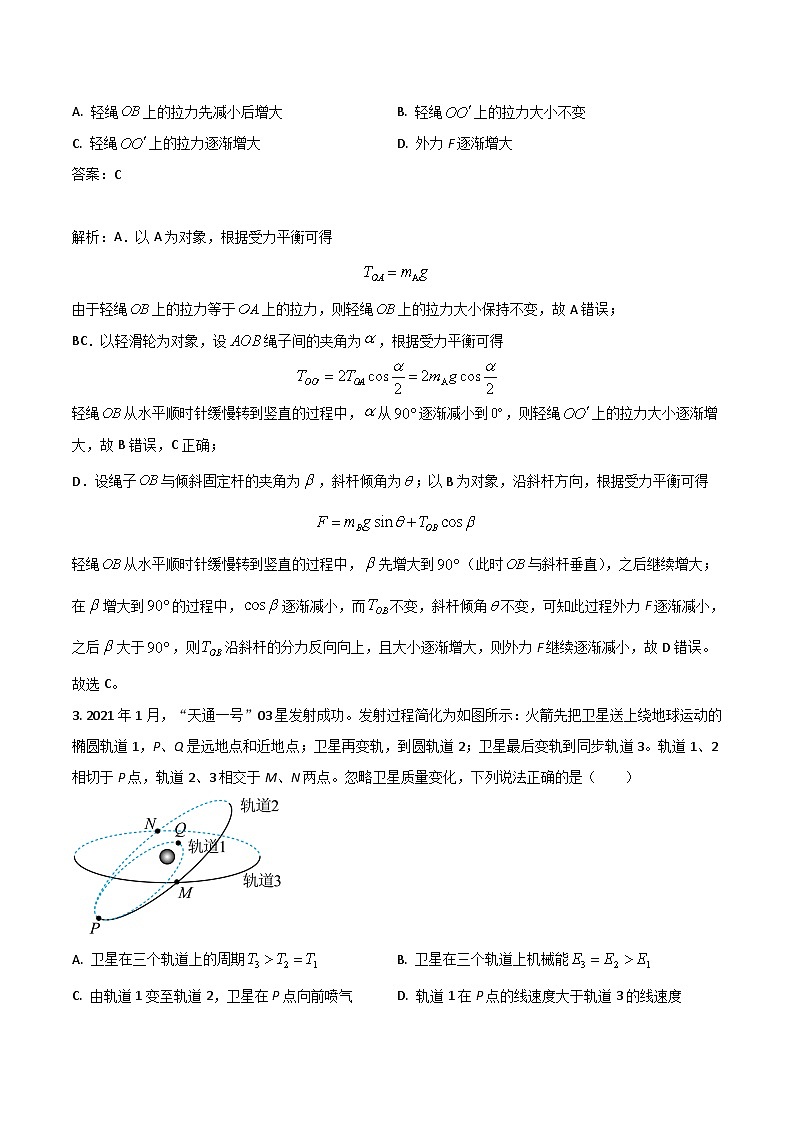 2024届四川省绵阳中学高三上期测试（三）物理试题（解析版）02
