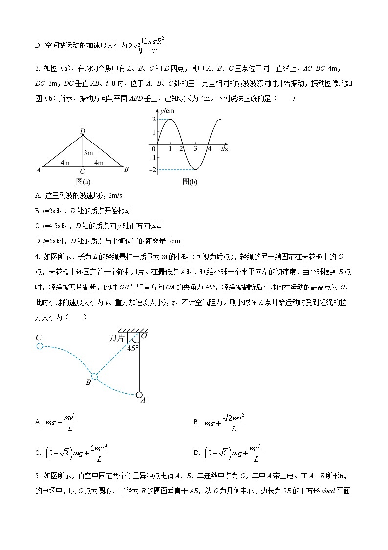 2023-2024学年河北省衡水市武邑中学高三上学期第三次调研考试 物理试题（含答案）第2页