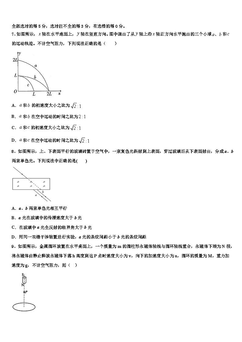 2023-2024学年河南省高三上学期期末考试模拟试题 物理试题（含解析）03