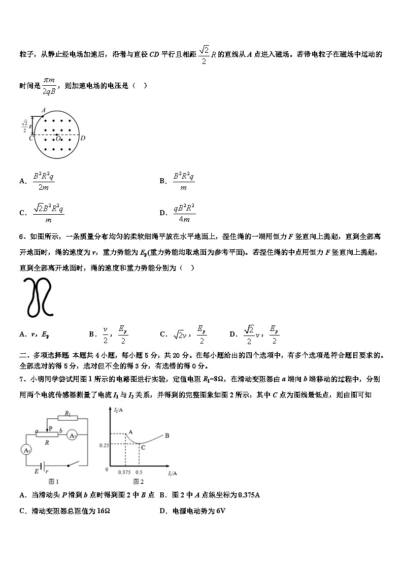 2023-2024学年湖北省高三上学期模拟试卷 物理（含解析）第2页