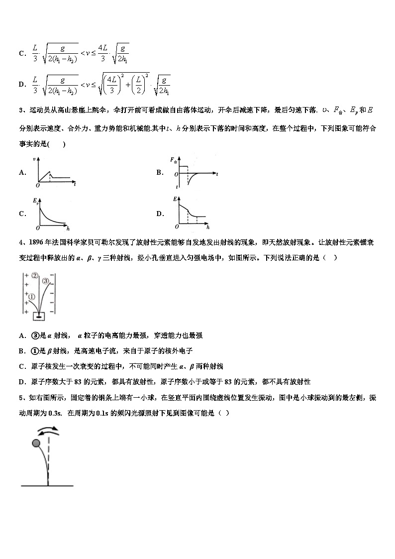 2023-2024学年甘肃省高三上学期期末考试 物理试题（含解析）02