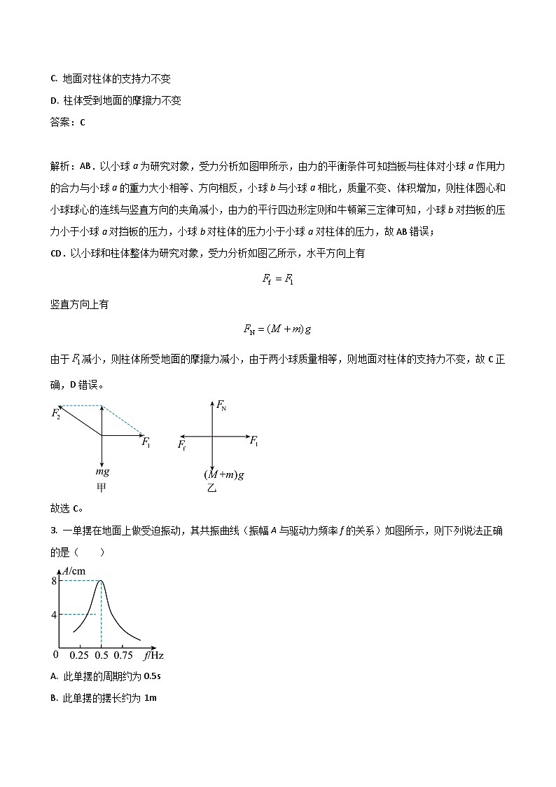 2024届四川省绵阳中学高三上学期入学考试物理试题（解析版）第2页