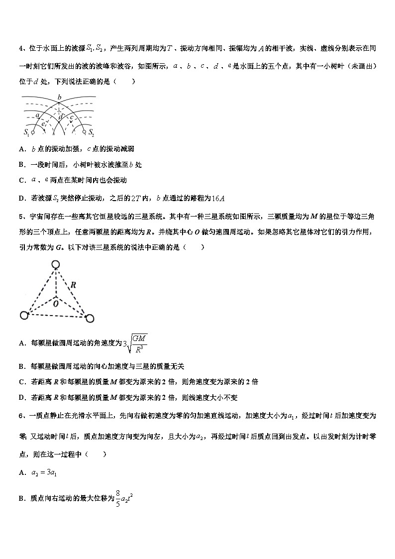 2024届广东省高三上学期期末物理模拟试题试卷02