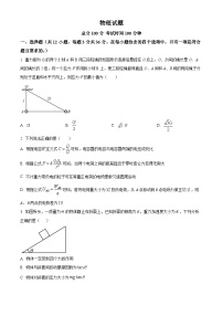 2024乌鲁木齐高级中学高三上学期1月月考试题物理含解析