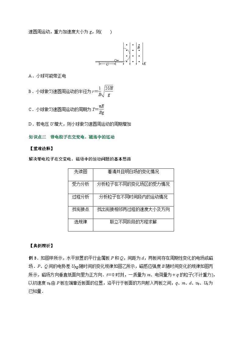 专题5带电粒子在叠加场中的运动-2023-2024学年高二物理备课必备讲义（人教2019选择性必修第二册 ）（原卷版）第3页