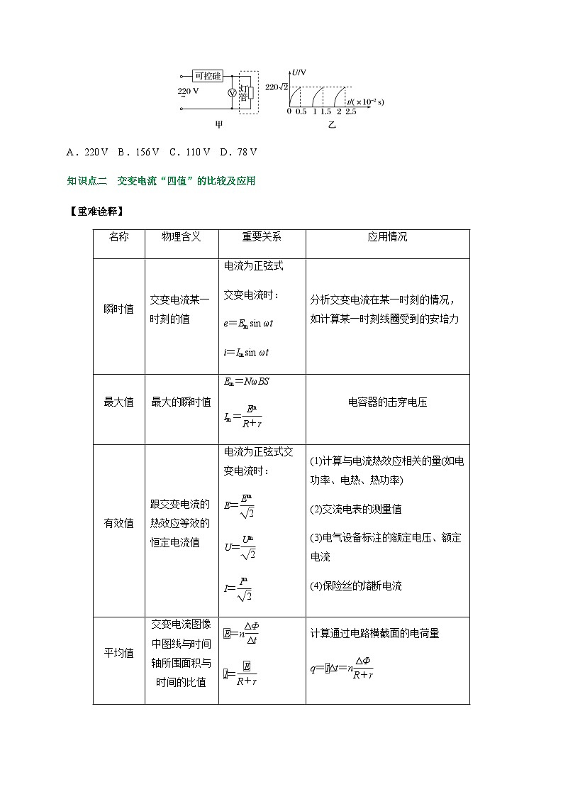 专题11交变电流规律的应用-2023-2024学年高二物理同步导与练（人教2019选择性必修第二册 ）02