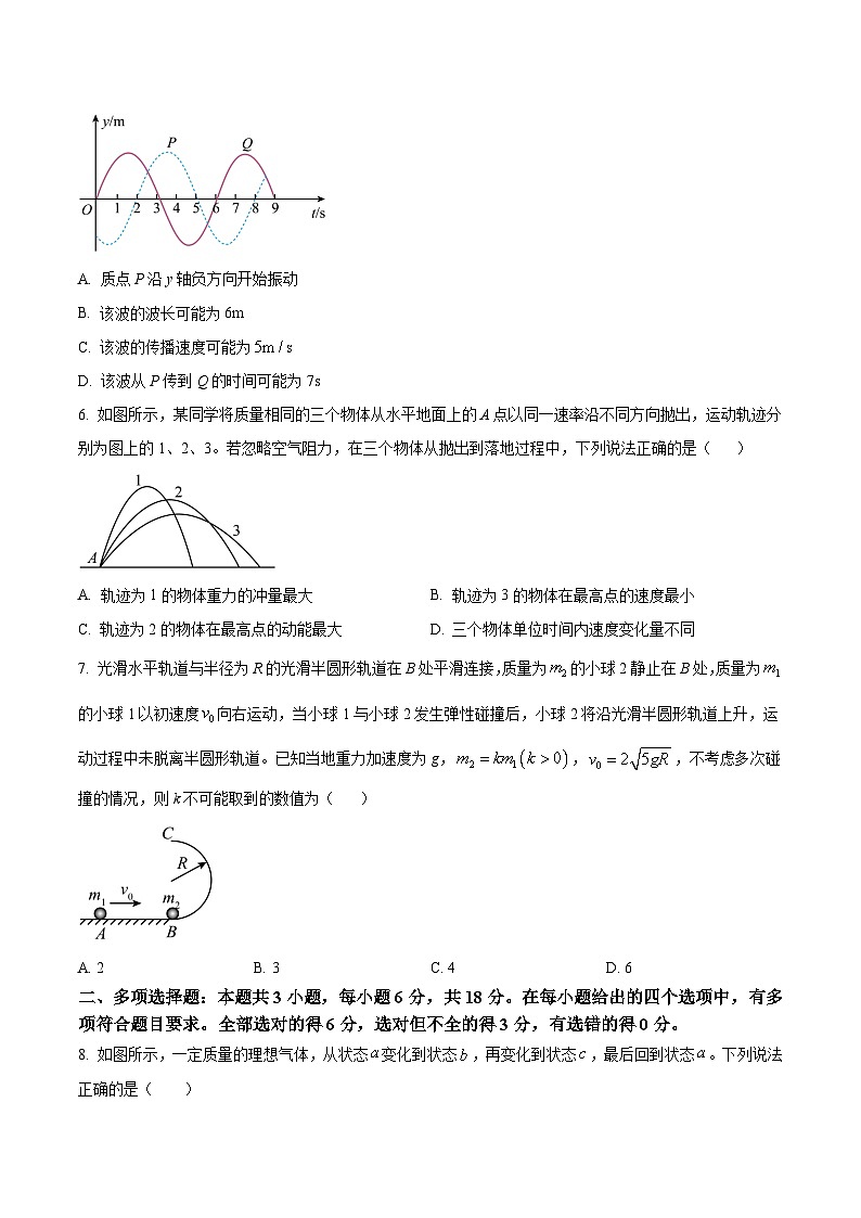 2024届广东省佛山市第一中学等15校高三上学期12月月考物理试题（Word版）03