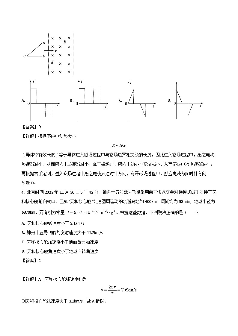 2024届重庆市新高考高三上学期第一次联合调研抽测（一模）物理试题（解析版）第2页