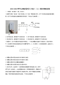 2023-2024学年云南省昆明八中高二（上）期末物理试卷（含解析）