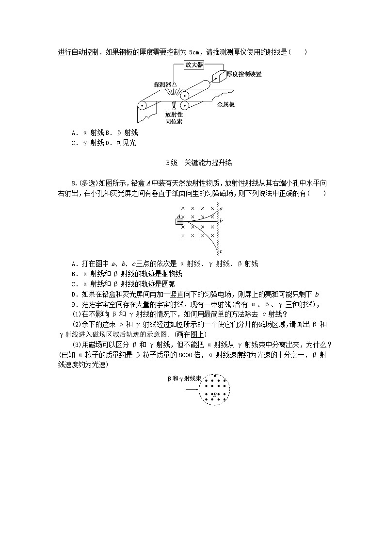新教材2023版高中物理分层作业十六原子核的组成新人教版选择性必修第三册第2页