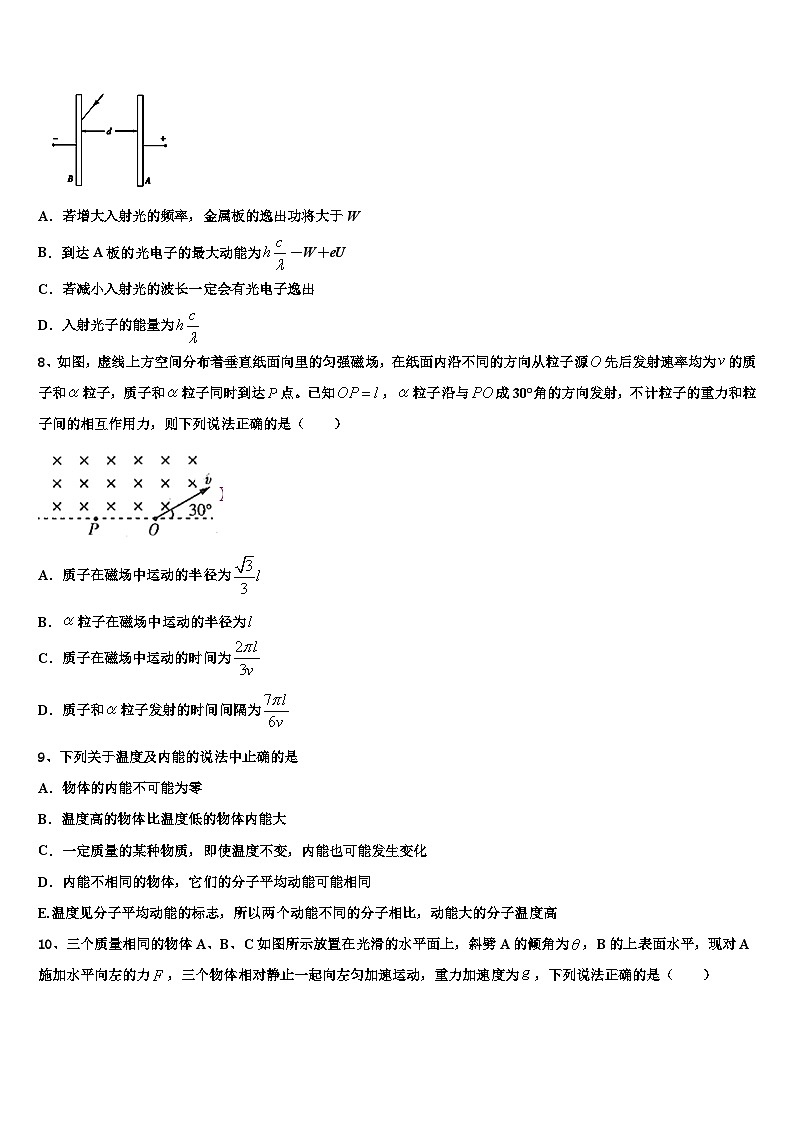 2023-2024学年河北省高三上学期期末物理模拟试题03