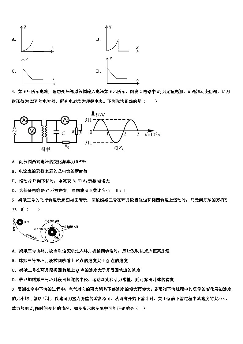 2023-2024学年河北省高三上学期期末物理试题02