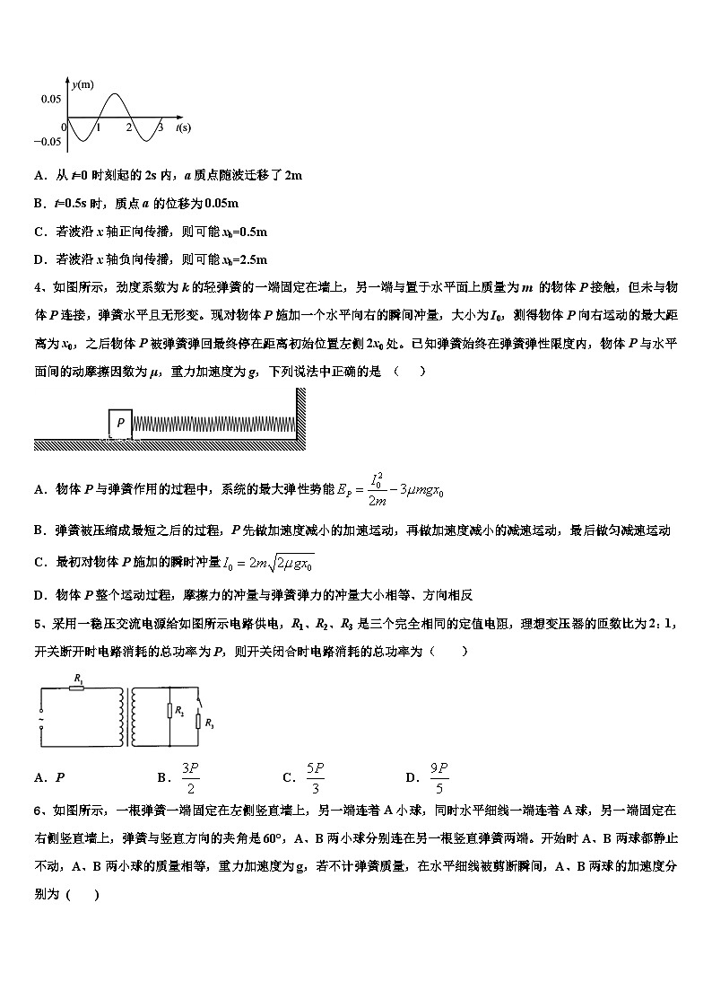 2023-2024学年河北省中学高三上期末精选模拟物理试题02