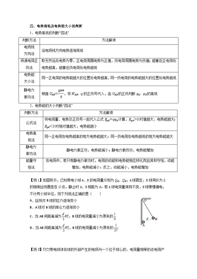 【寒假作业】人教版2019 高中物理 高二寒假巩固提升训练 第2天 静电场及其能量问题-练习.zip03